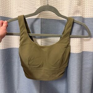 Lululemon Align green sports bra- Bronze green